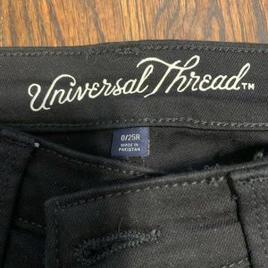 Cuffed High Waisted Black Shorts